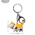 SOMEHOUR Fashion Cute Cat Pendant Keychain Car Bag Charm Shake Head Keyrings Creative Jewelry For Women Kids Gifts Accessories - Charlie Dolly