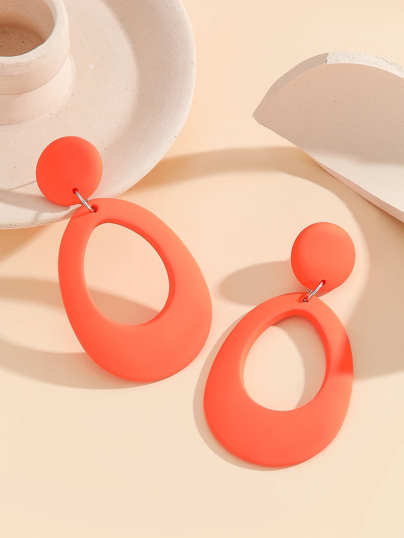 Colorful Acrylic Geometric Drop Earrings for Women Trendy Lightweight Boho Chic Dangle Jewelry Fashion Accessory