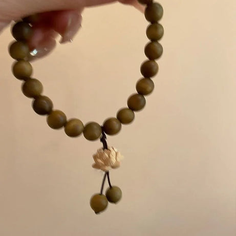 Lotus Flower Yoga Necklace & Bracelet Set, Meditation Talisman