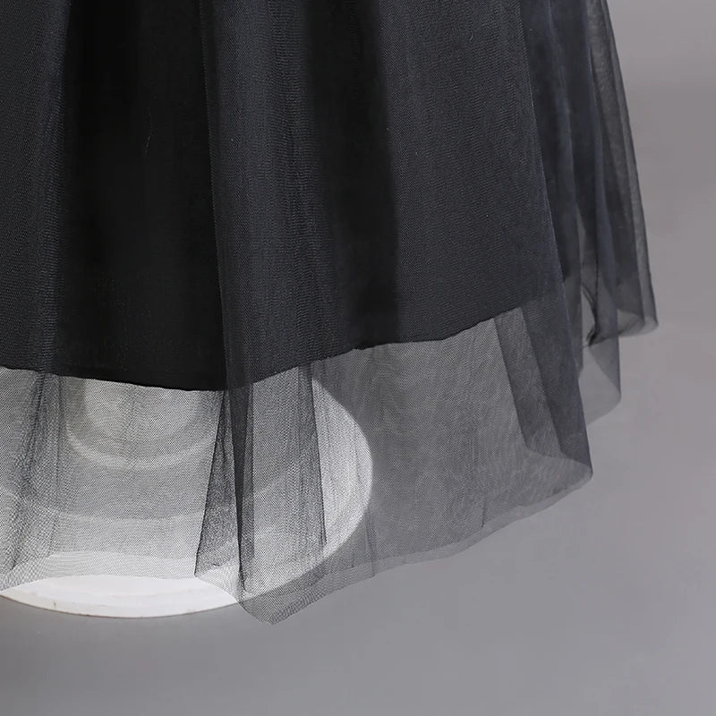 Wednesday Addams Costumes for Girls 2023 Movie Wednesday Mesh Dress Halloween Carnival  Gothic Winds Party Dress Up for 3-10 Yrs - Charlie Dolly