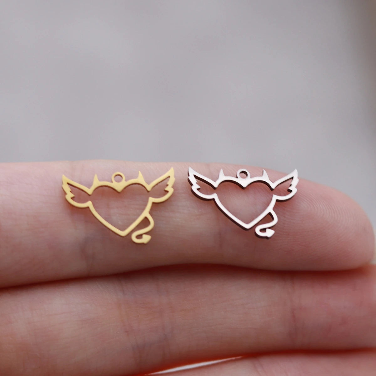 3pcs Glasses Charms DIY Earring Necklace Bracelet Unicycle Love House Hamsa Hand Lotus Flower Pendant For Jewelry Making