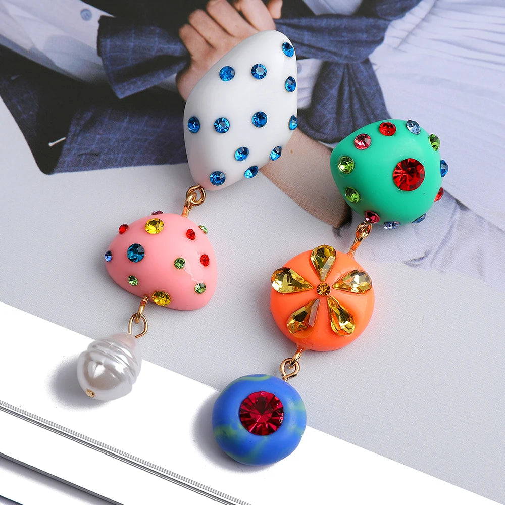 Boho Fashion Glamorous Decor Wedding Party Pendant Jewelry Trend Luxury Design Charm Dangle Drop Earrings For Women Accessories