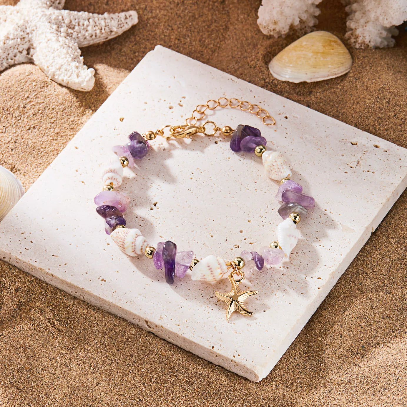 Shell & Starfish Boho Bracelet