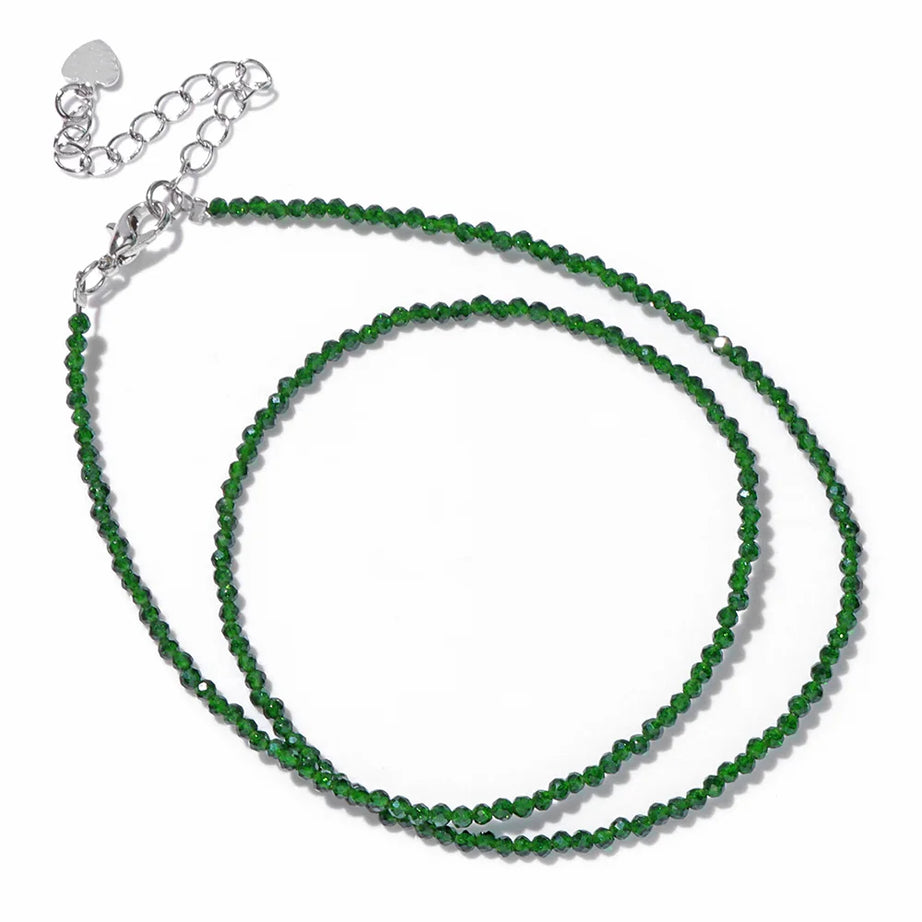 Crystal Stone Beaded Necklace