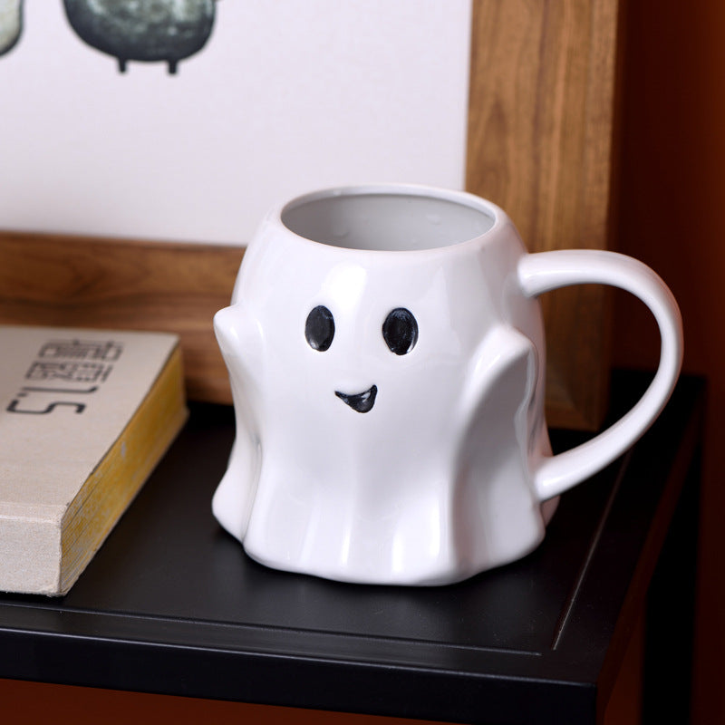 Easter Halloween Ghost Elf 3D Creative Cute Couple Mug Gift Afternoon Tea Breakfast Milk Cup Home Office Drinking Ceramic Cup - Charlie Dolly