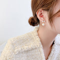 European and American Fashion Women's Simple Personality Exquisite Temperament Earrings Bow Knot Shell Pearl Earrings Jewelry - Charlie Dolly