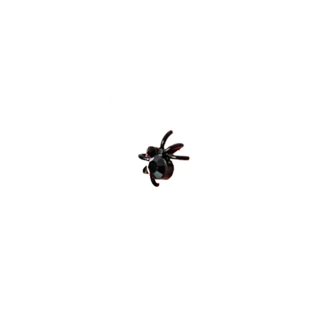 Simple Exquisite Black Spider Earrings for Men and Women Hip-hop Trend 3D Animal Halloween Jewelry Earrings Party Couple Jewelry - Charlie Dolly