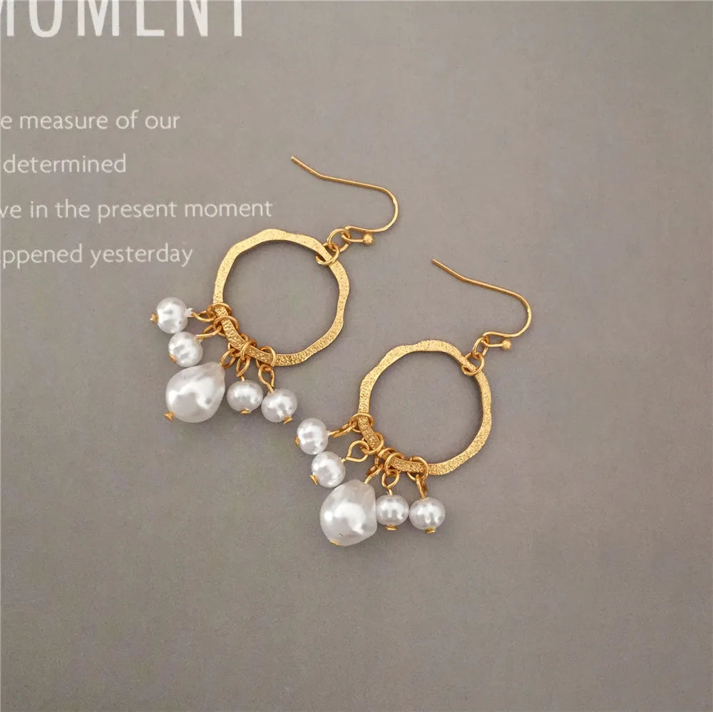 Boho Irregular Pearl Earrings For Women Ear Clip Earring Women Jewelry Gift Mujer Accessories