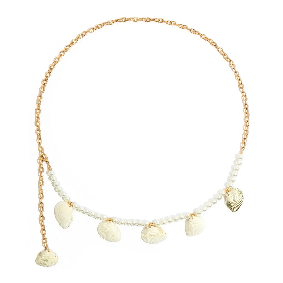 European American Sexy Handmade Colour Beads Shell Waist Belly Belt Chain Irregular Natural Stone Belly Chains Boho Body Jewelry - Charlie Dolly