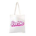 New Kawaii Barbie Canvas Bag Anime Y2K Fashion Casual Large Capacity Shoulder Bags Anime All-Match Shopping Tote Pouch Gifts Toy - Charlie Dolly