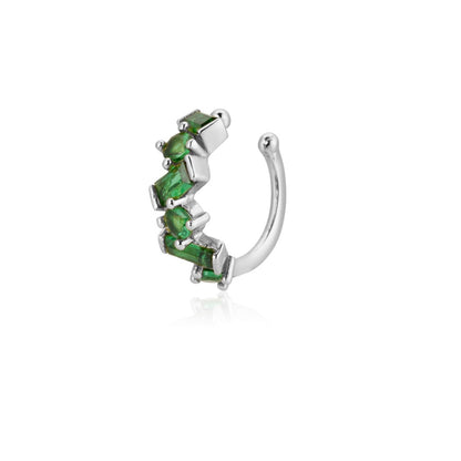 ANDYWEN 925 Sterling Silver Zircon CZ Ear Cuff Earring No Piercing Clips Women Rock Punk Earring Pendiente Piercing Jewelry