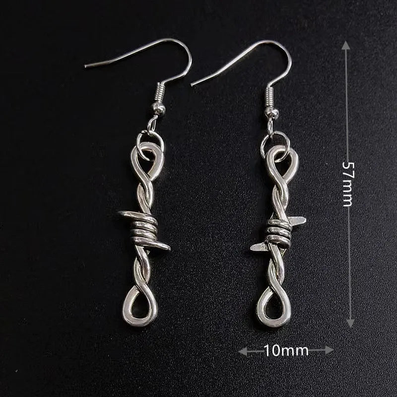 Earrings for Women Girls Drop Dangle Teens Charm Gift Party Simple Punk Cool Halloween Skull Cross Horror Skeleton Death Bat - Charlie Dolly