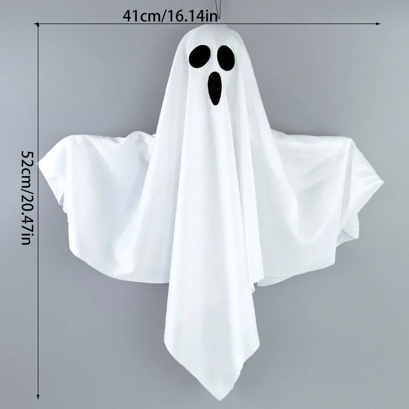 Halloween Party LED Glow Ghost Home Indoor Outdoor Decoration Supplies 2024 Haunted House Bar Hanging Horror Props with Lights - Charlie Dolly