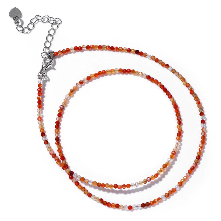 Crystal Stone Beaded Necklace