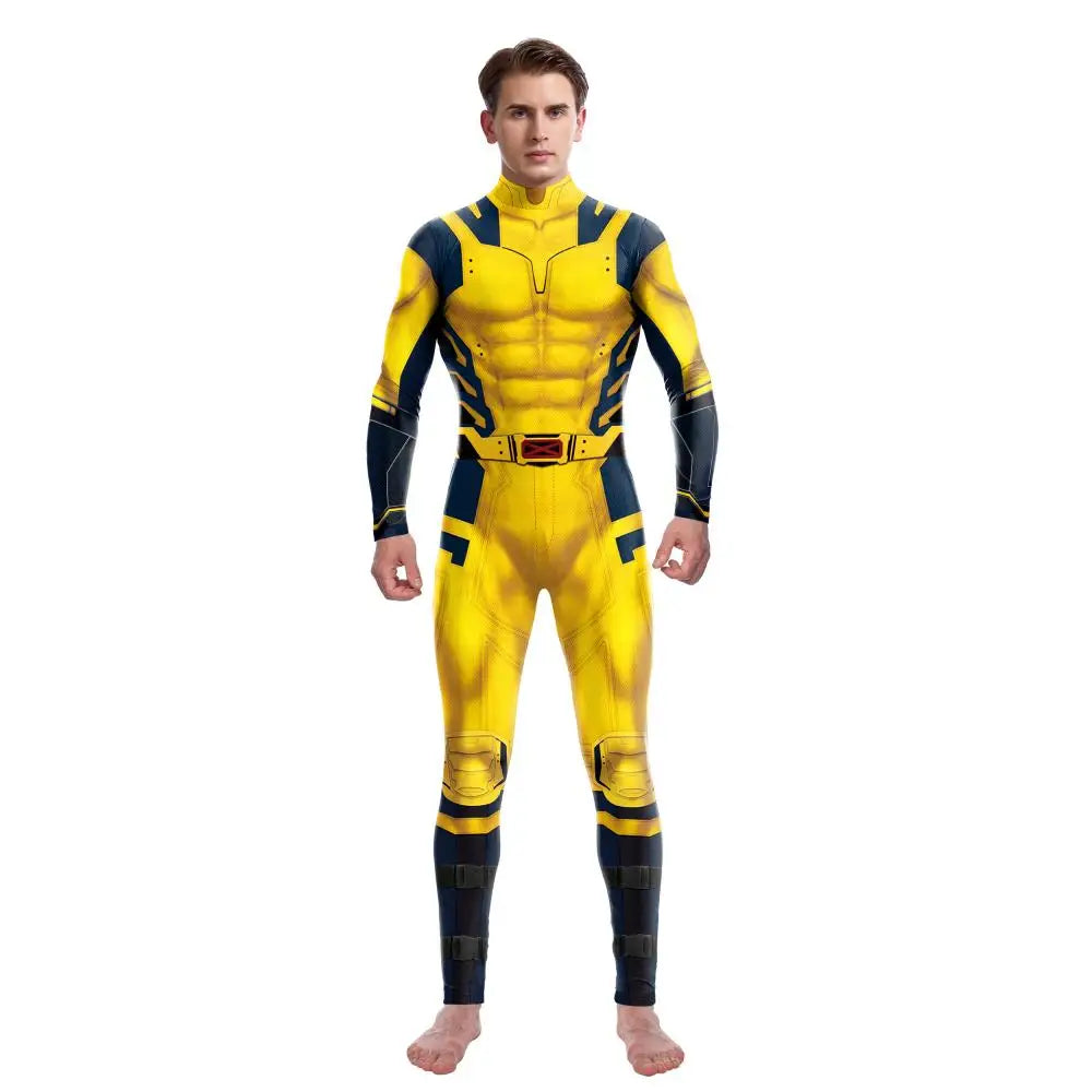 VIP FASHION Wolverine Deadpool Costume Family Matching Suit Adult Kid Zentai Bodysuit Halloween Jumpsuit Movie Fancy Party Wear - Charlie Dolly