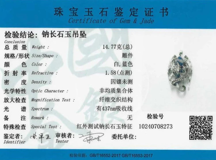 Eudora Dragon Wrapped Dumortierite Hexagonal Crystal Necklace Healing Stone Pendant Spiritual Amulet Jewelry Gift for Women Men