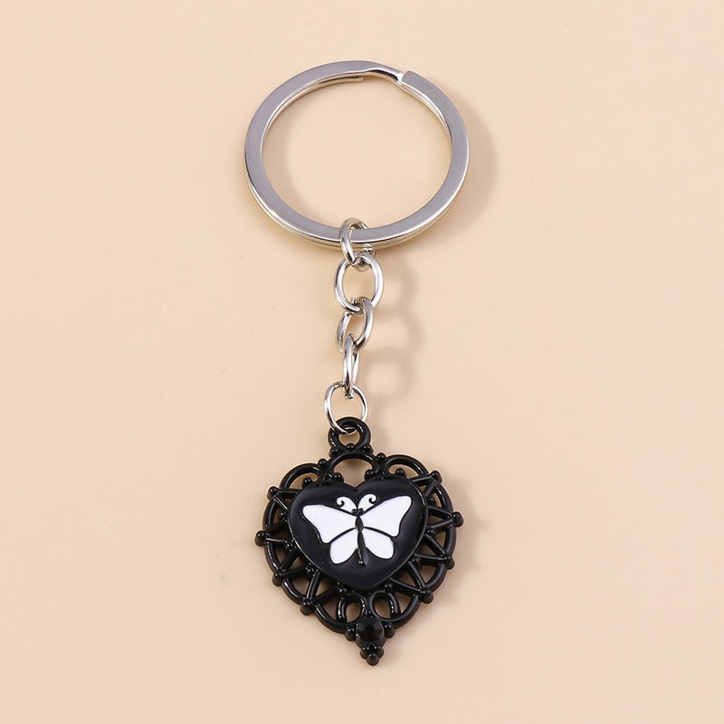 1Pc Bohemia Evil Eye Hamsa Hand Keychain for Women Men Blue Eye Sun Feather Key Ring Bag Pendant Car Key Holder Rings Wholesale - Charlie Dolly