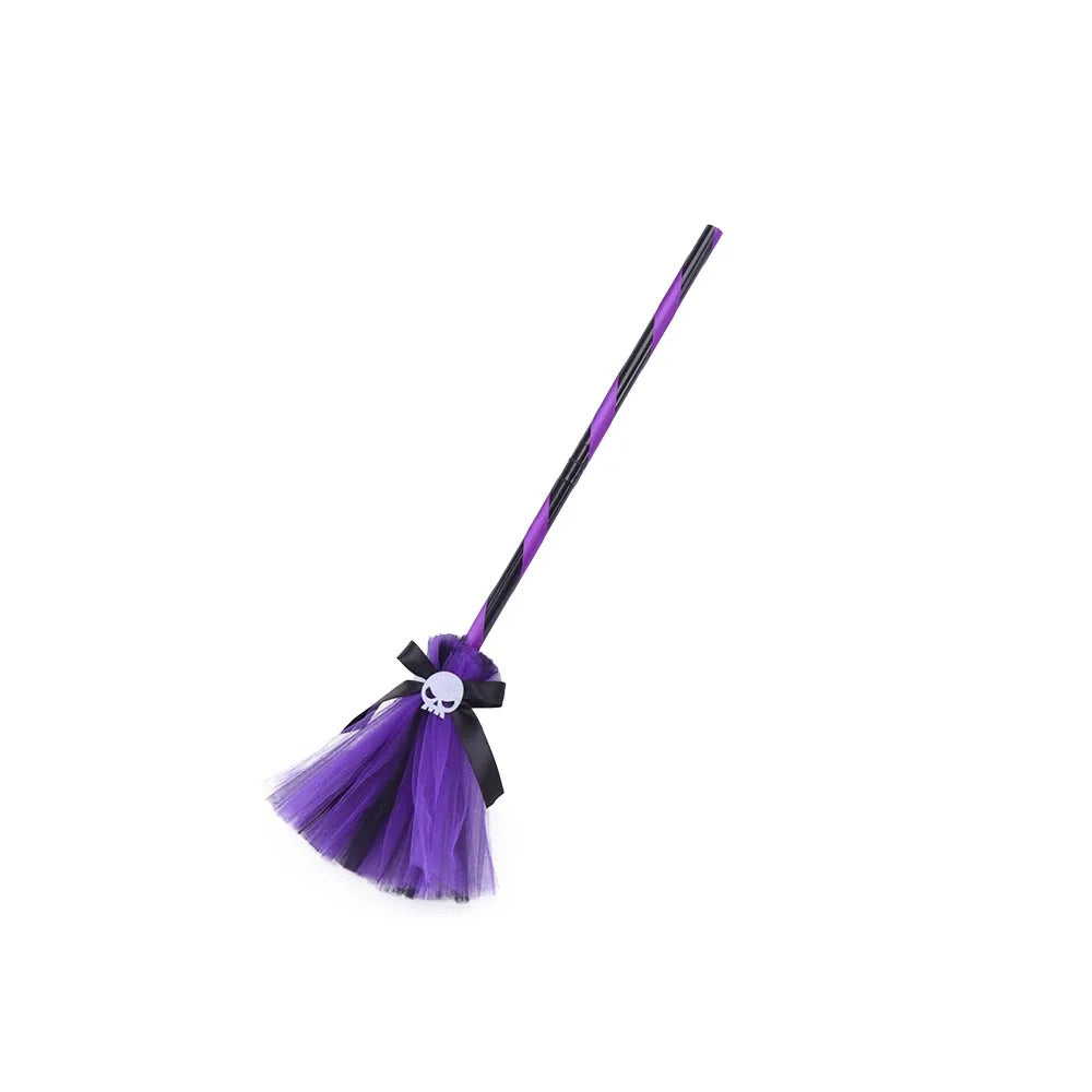 Halloween New Witch Dress Cosplay Costume Dress for Girl Carnival Party Dress Hat Broom Fancy Clothes Suit - Charlie Dolly
