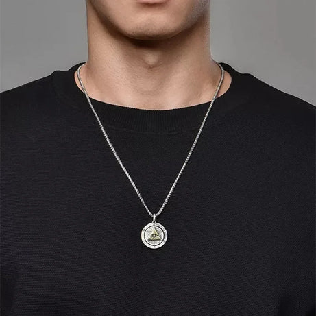 Eye of Horus Evil Eye Pendant Necklace, Ancient Egyptian Protection Amulet