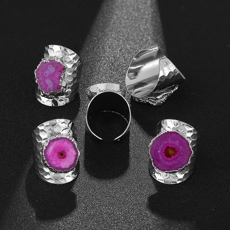 Agate Boho Ring