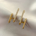 Fashion Exquisite Rhinestone Decor Ear Cuff earring for Woman  2023 New Arrival Christmas Gift stud earrings - Charlie Dolly