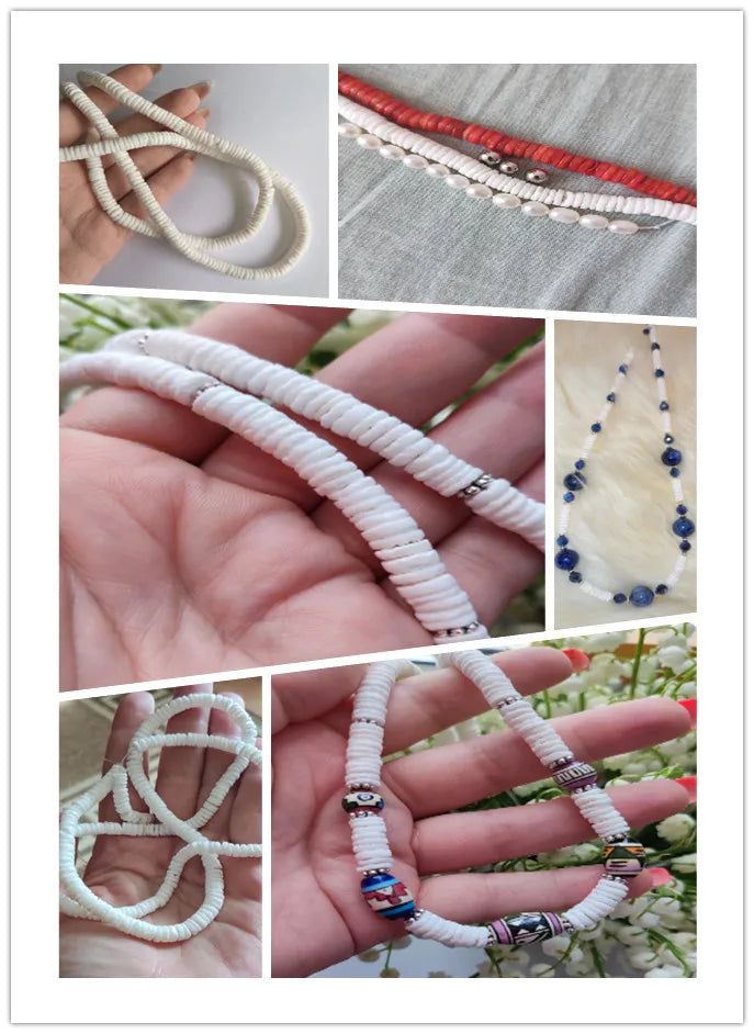 Natural Mother Of Pearl Shell Isolation Beads For Jewelry Making DIY Necklace Bracelet Earring Handiwork Sewing Craft Accessory