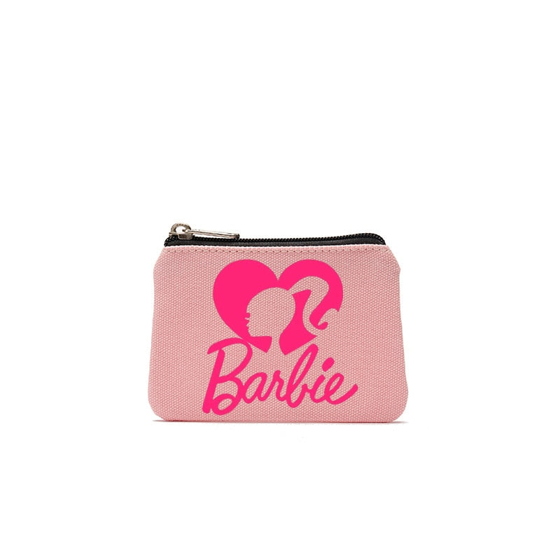 New 30 Styles Kawaii Barbie Coin Purse Anime Children Portable Mini Zipper Canvas Wallet Cartoon Storage Bag Pouch Gifts Toys - Charlie Dolly