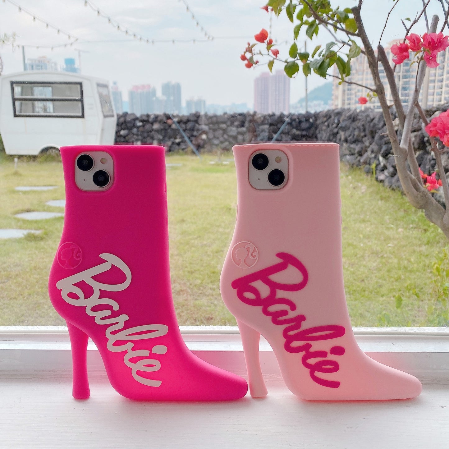 Personality Barbie High Heels Smartphone Shell Y2K Girls Iphone 14Promax Case Fashion Women Soft 13 12 Xr Cell Holder Ins Gifts