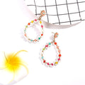 Fashion Boho Earrings For Women Colorful Style Sweet Flower Earrings Jewelry Spring Summer Floral Beaded Earrings Accessories - Charlie Dolly