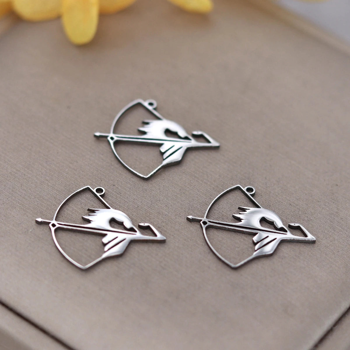3pcs Glasses Charms DIY Earring Necklace Bracelet Unicycle Love House Hamsa Hand Lotus Flower Pendant For Jewelry Making