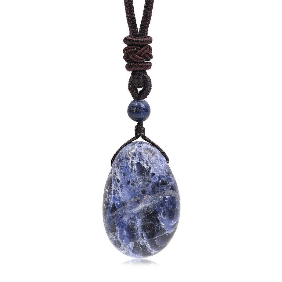 Water Droplet Crystal Pendant, Natural Stone Spiritual Necklace