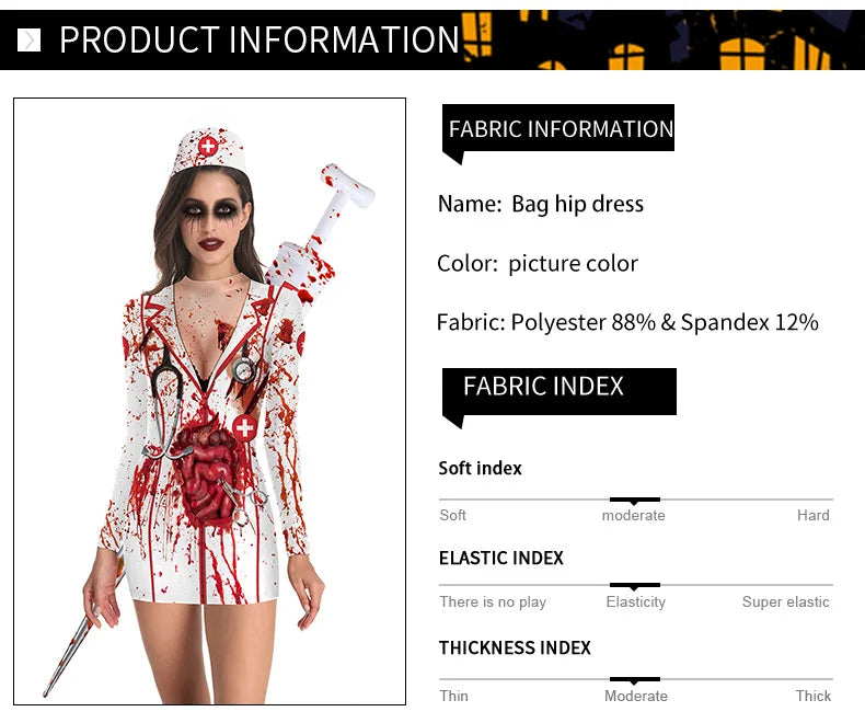 [You're My Secret] Halloween Costume For Women 3D Printed Skeleton Uniform Carnival Sexy Cosplay Outfit Fancy Dresses 2023 Party - Charlie Dolly