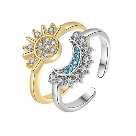 Magnetic Sun & Moon Couple Necklace, Stainless Steel Celestial Pair for Partners