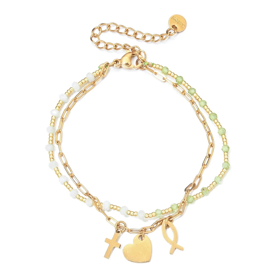 Evil Eye & Hamsa Hand Boho Bracelet