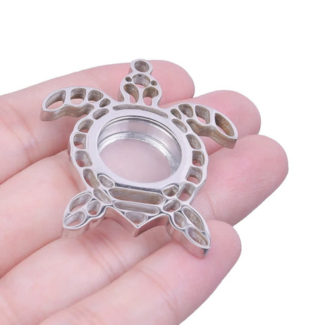 Retro Lotus Flower Photo Locket Pendant Necklace, Vintage Relicario Keepsake Talisman