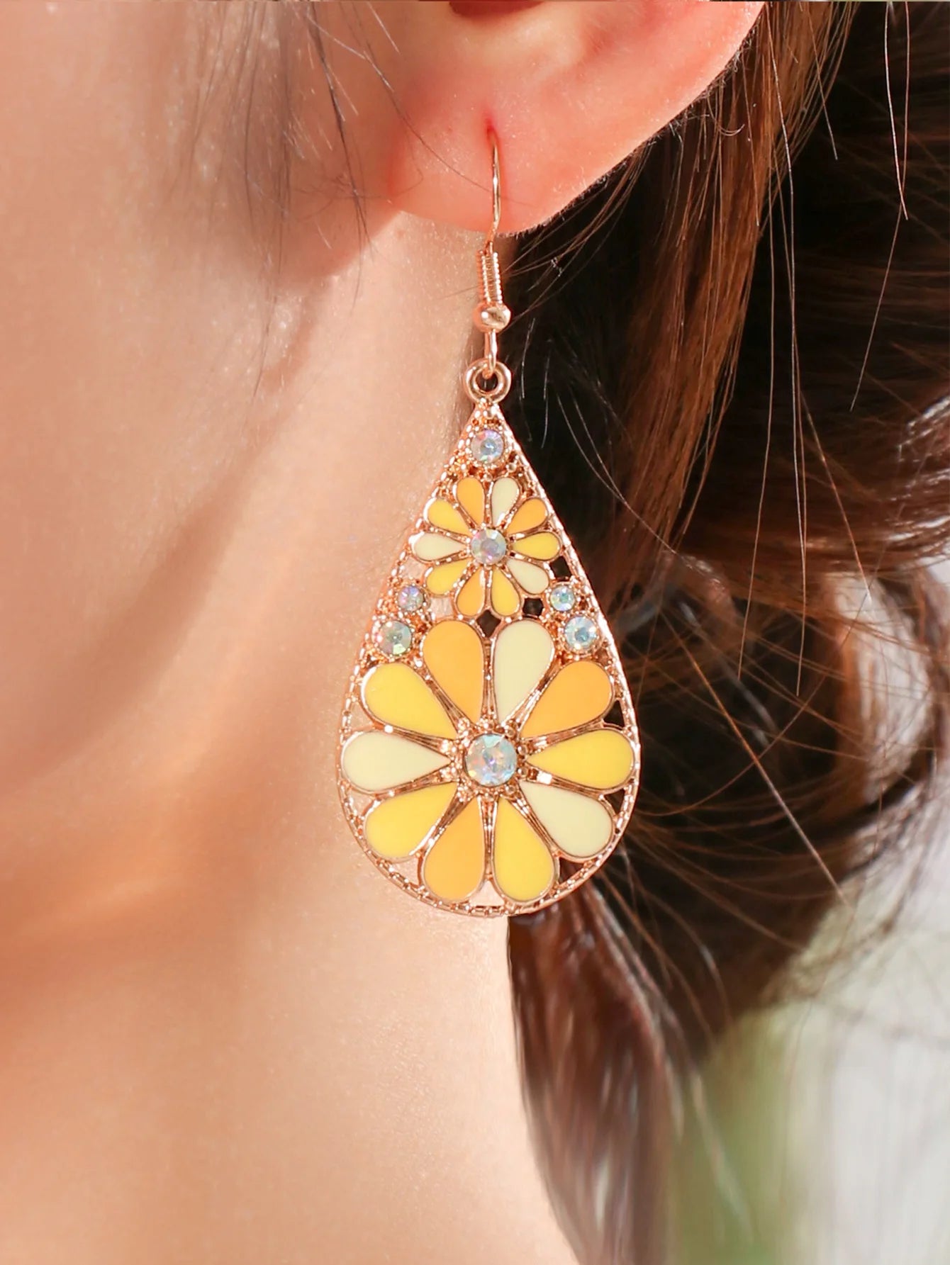 Boho Dangle Earrings for Women Geometric Multicolor Oil Drop Perfect to Match Various Outfits for Work Daily Wear Gift Versatile