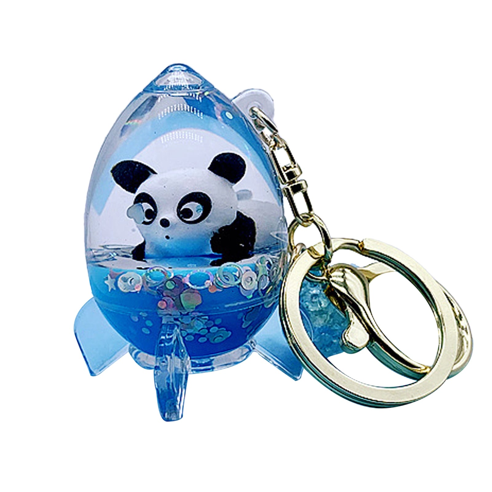 Panda Key Chains Women Cute Astronaut Animal Keychain As Gifts For Girls Astronaut Quicksand Floating Panda Panda Keychain As - Charlie Dolly