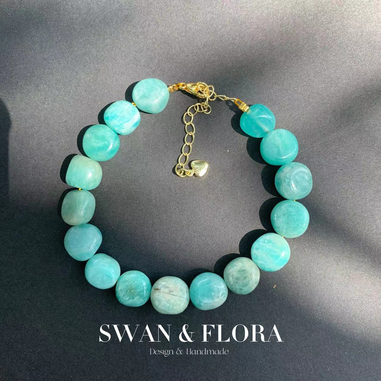 Natural Amazonite 925 Sterling Silver Hoop Earrings for women Jewelry Gift Chip Beads Jewelry Handmade Fine Jewelry Fashion - Charlie Dolly