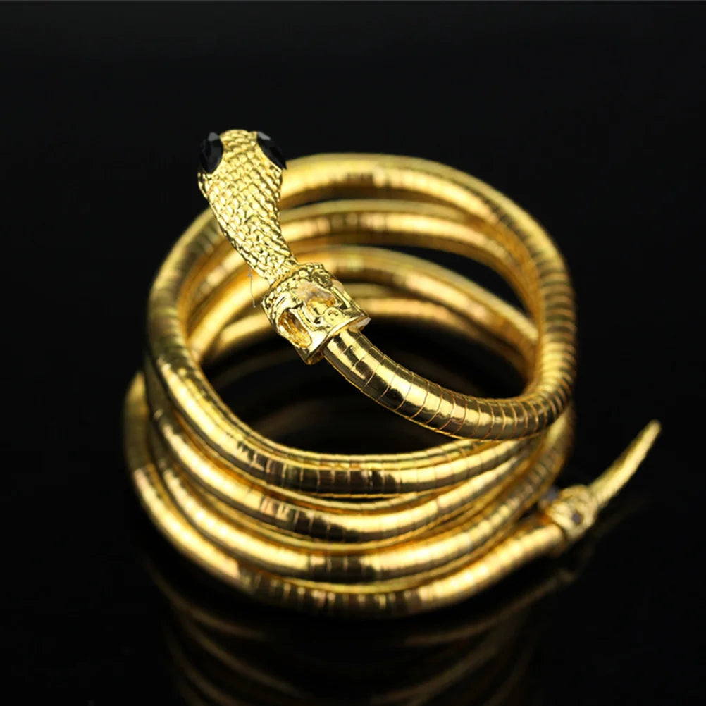 Flexible Snake Bracelet Accessory for Women Halloween Punk Bangle Bendable Necklace - Charlie Dolly