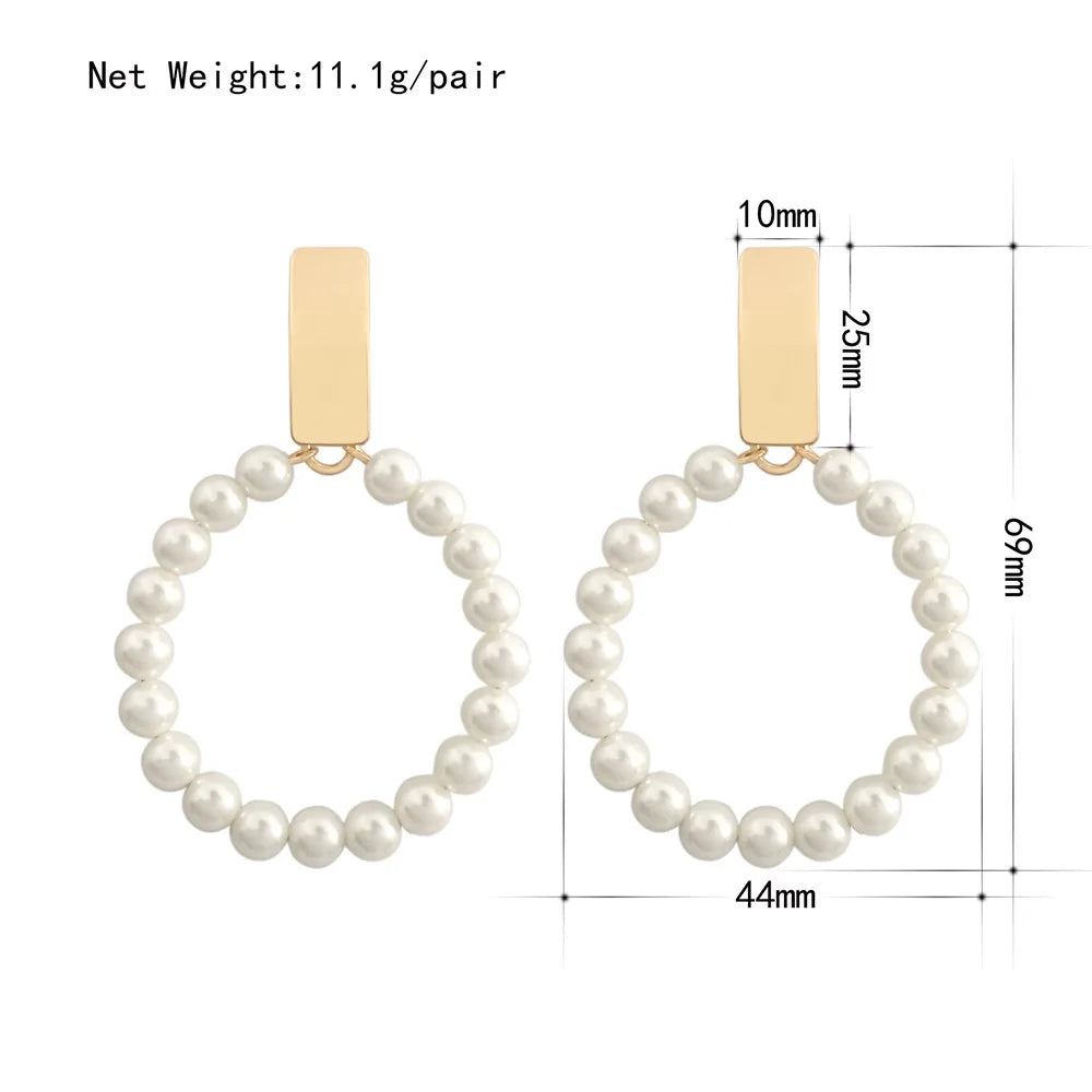 Boho Irregular Pearl Earrings For Women Ear Clip Earring Women Jewelry Gift Mujer Accessories