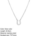 SUNIBI Fashion Stainless Steel Necklace for Woman Personality Infinity Cross Pendant Gold Color Necklaces on Neck Women Jewelry - Charlie Dolly