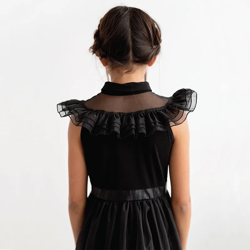 Wednesday Addams Family Costume Girls Halloween Cosplay Dresses Fantas –  Charlie Dolly