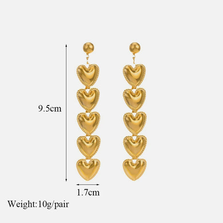 Blue Stone Gold Plated Drop Earrings Jewelry
