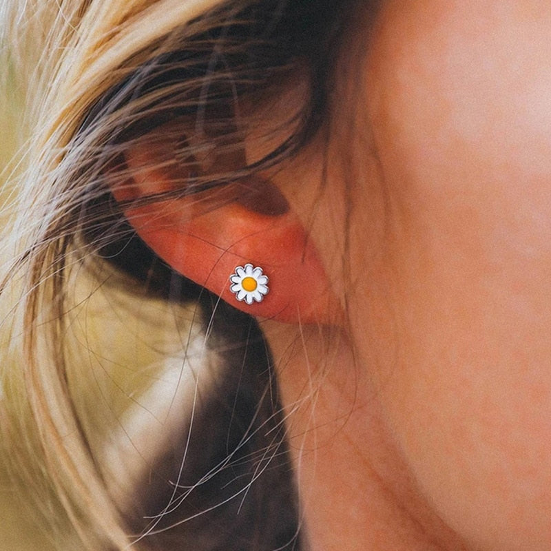 Cute Daisy Flower Drop Earrings For Women  Trend Colorful Sweet Sunflower Long Tassel Earrings Girls Party Jewelry Gift - Charlie Dolly