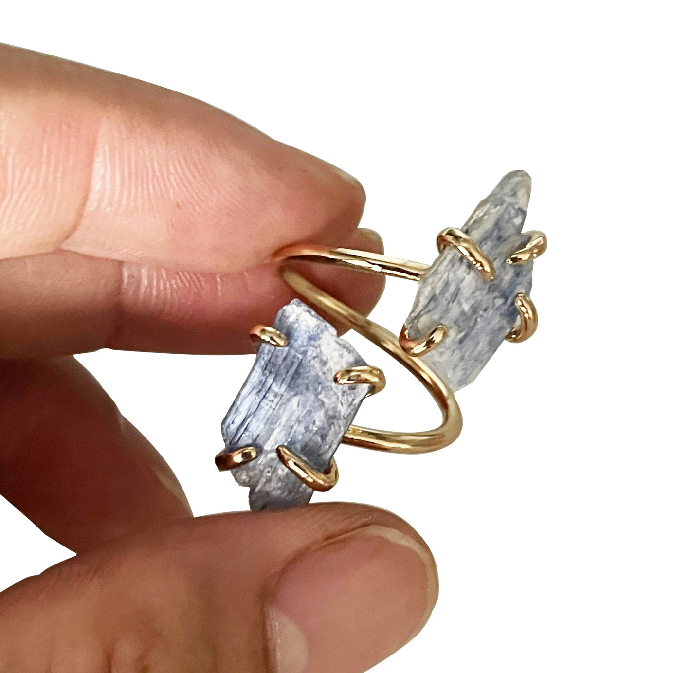 Kyanite Natural Stone Adjustable Ring