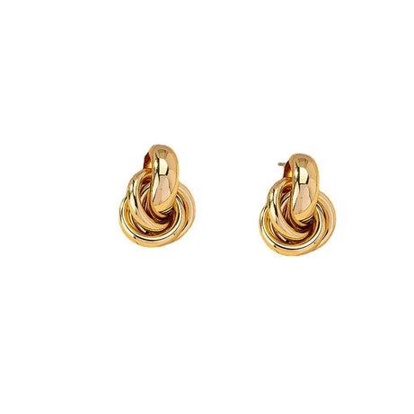 Twisted Corkscrew Gold Silver Hoop Earrings Jewelry