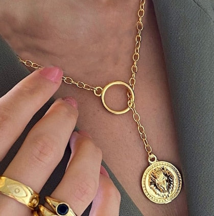 Collar Trendy Quartz Necklace Pendant Natural Stone Pink Crystal Pendant Necklace Bohemian  Sparkling METAL SHELL jewelry - Charlie Dolly