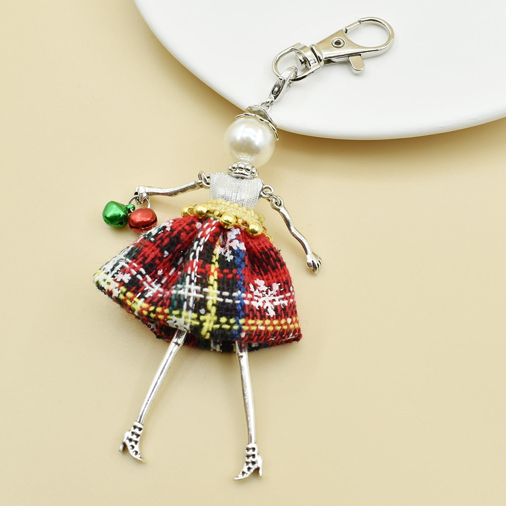 YLWHJJ brand Doll Handmade Cute charm keychain for Women Car Pendant Girls fashion Jewelry Bag key chains Accessories key ring - Charlie Dolly