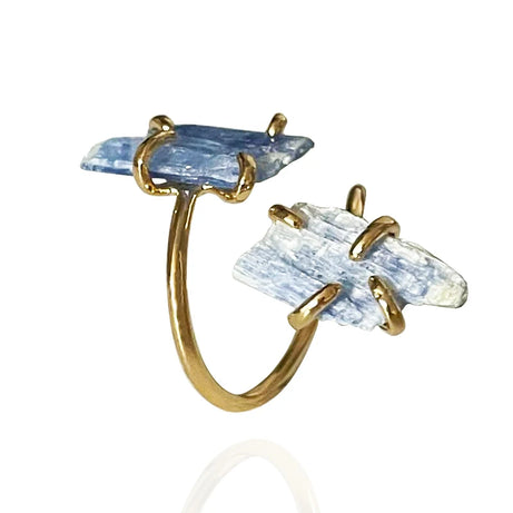 Kyanite Natural Stone Adjustable Ring