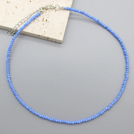 Handmade Seed Bead Colorful Boho Choker Necklace